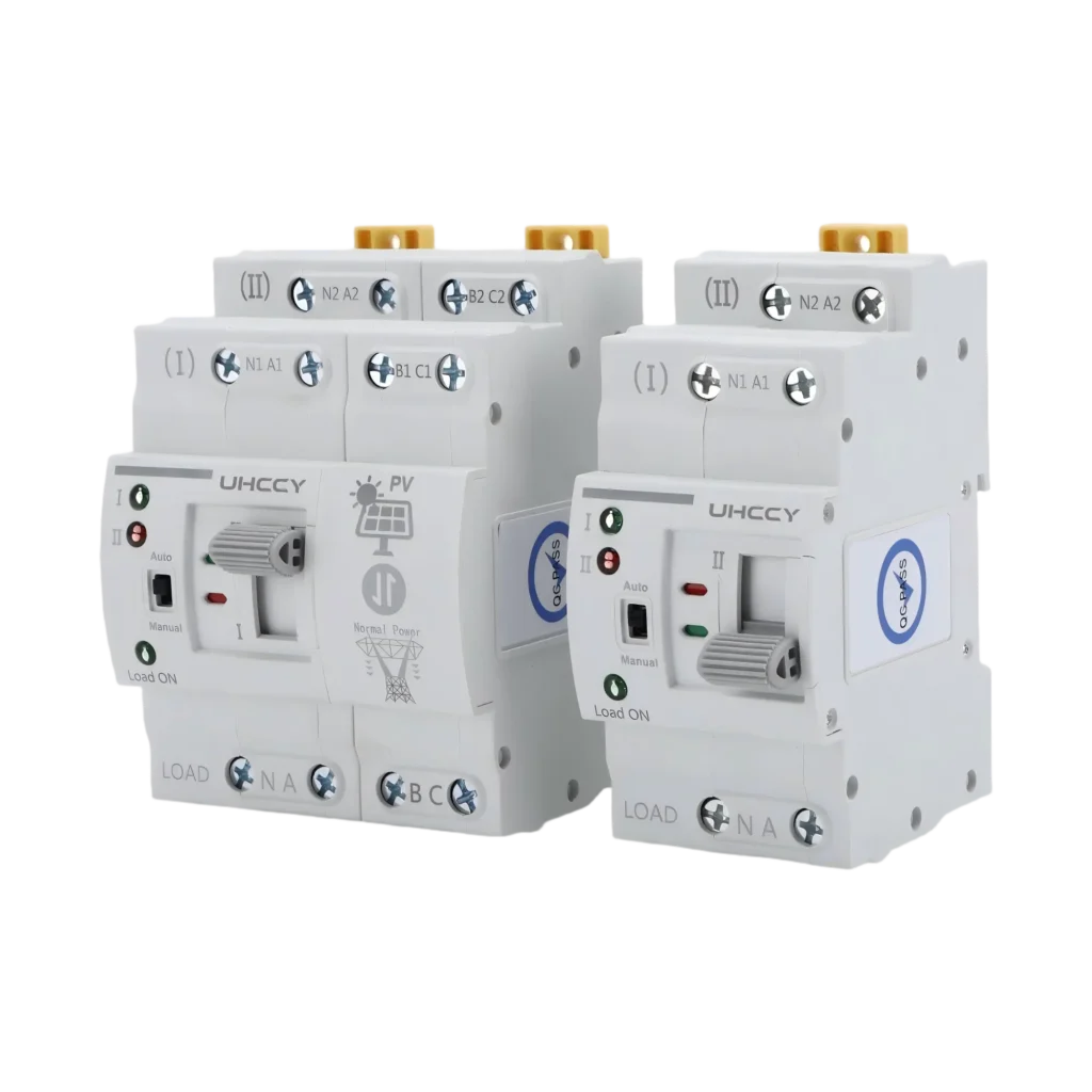 Dual Power Automatic Transfer Switch 2P/4P, Up to 63A – UH-PW-ATQ2