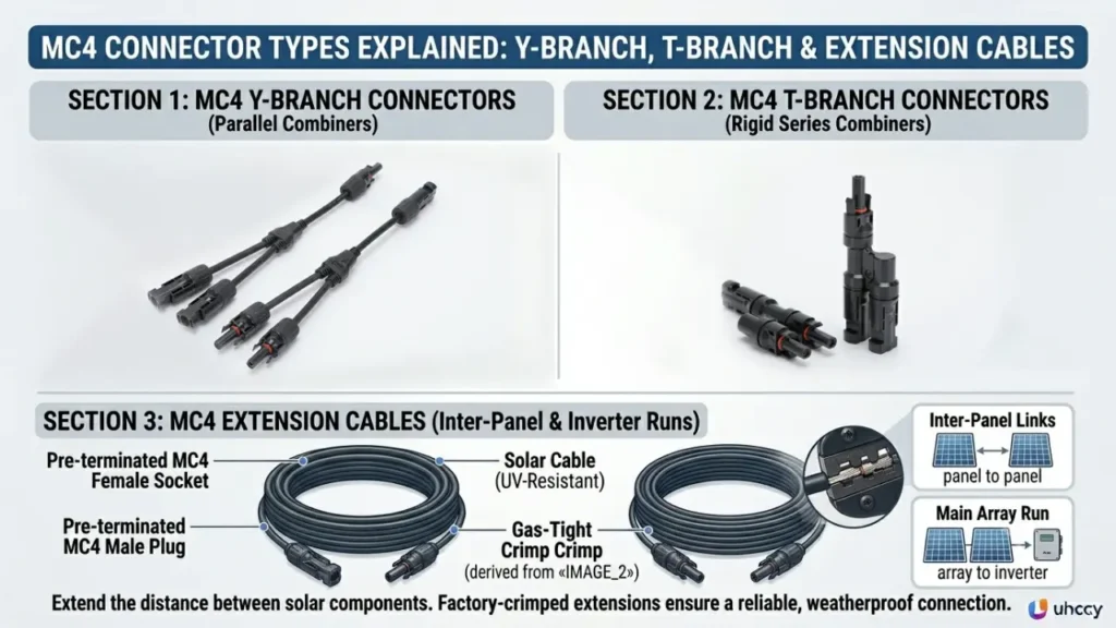 MC4 connector types