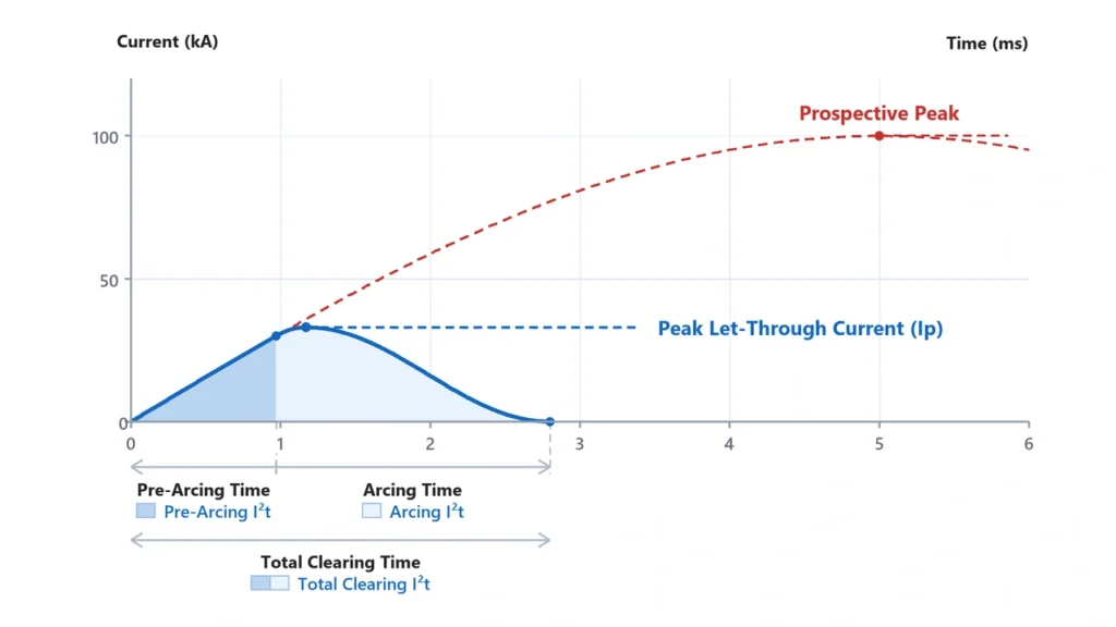 Current limiting fuse I2t and peak let-through current explained