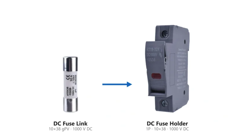 DC Fuse Guide for solar PV fuse links and fuse holders